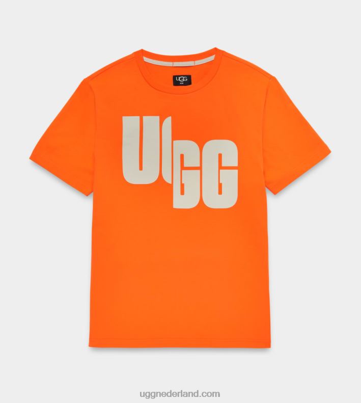 alle geslacht Oranje frisdrank UGG oversized logo-T-shirt gehakt 686ZP1402
