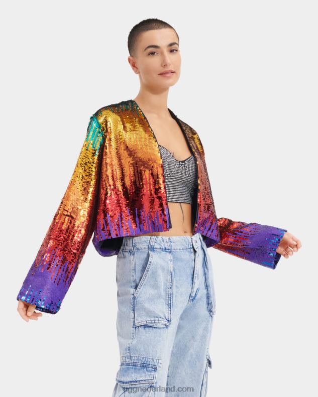 alle geslacht regenboog UGG chanley pailletten jas trots 686ZP124