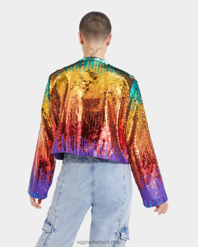 alle geslacht regenboog UGG chanley pailletten jas trots 686ZP124