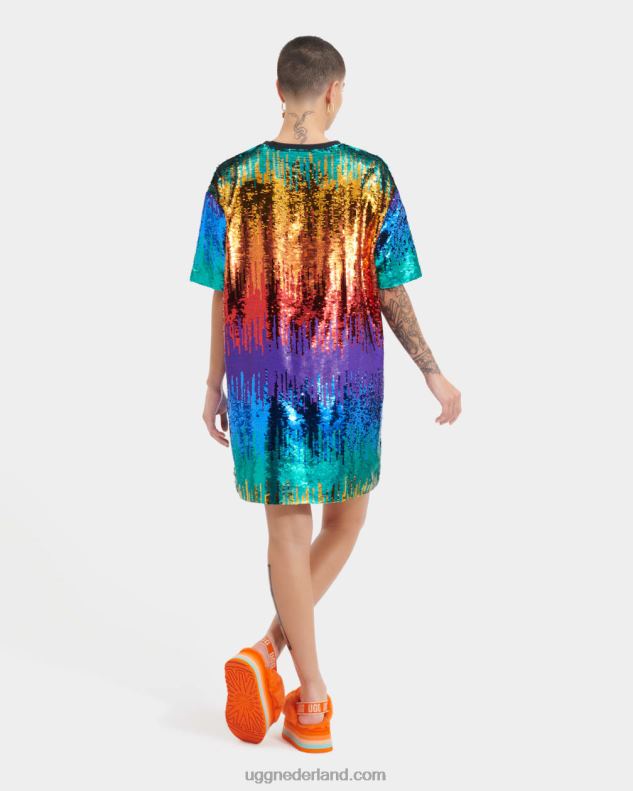 alle geslacht regenboog UGG zoey pailletten t-shirt trots 686ZP123