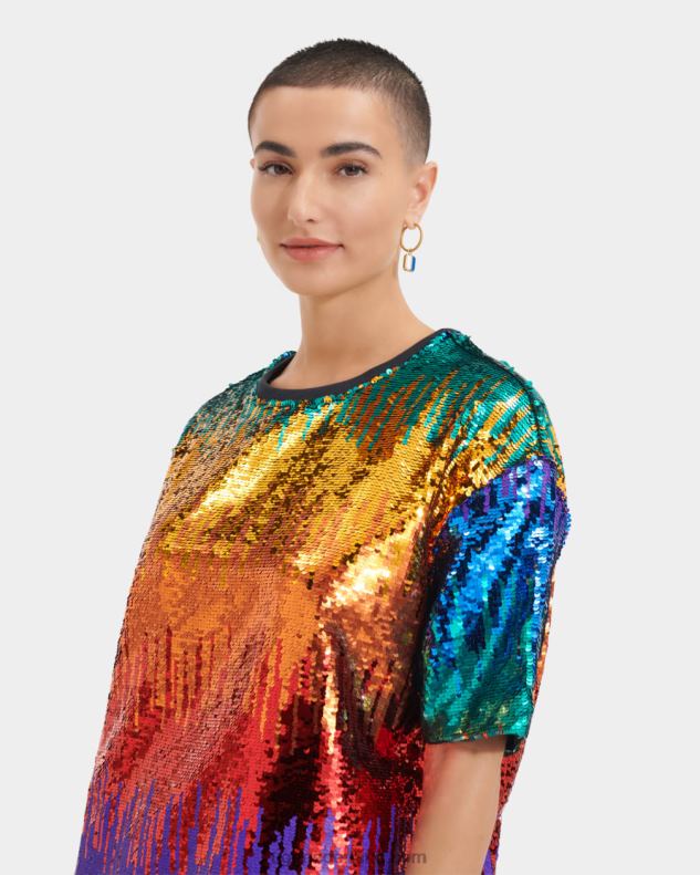alle geslacht regenboog UGG zoey pailletten t-shirt trots 686ZP123
