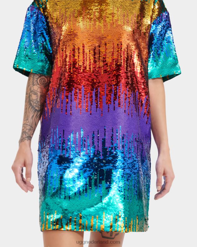 alle geslacht regenboog UGG zoey pailletten t-shirt trots 686ZP123
