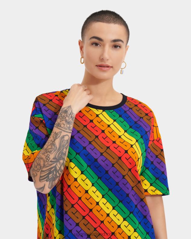 alle geslacht regenboog logo UGG toni oversized T-shirt trots 686ZP1191