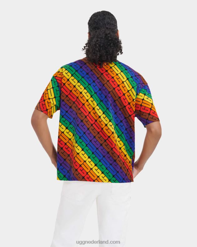 alle geslacht regenboog logo UGG toni oversized T-shirt trots 686ZP1191