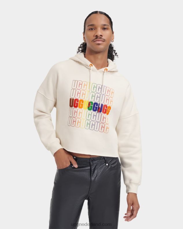 alle geslacht regenboog logo UGG trotse cropped hoodie van keira 686ZP122
