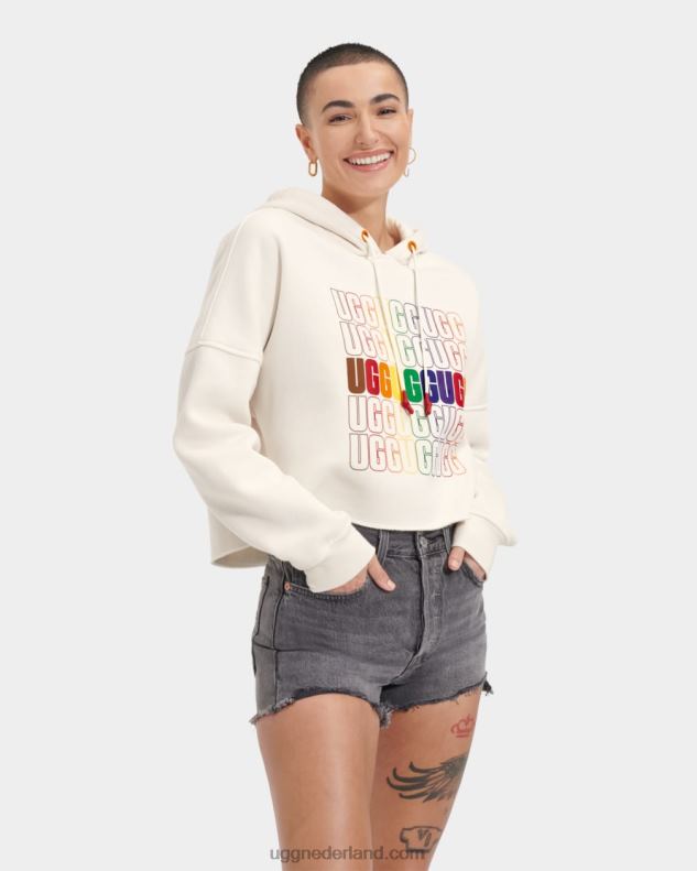 alle geslacht regenboog logo UGG trotse cropped hoodie van keira 686ZP122