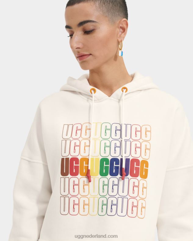 alle geslacht regenboog logo UGG trotse cropped hoodie van keira 686ZP122