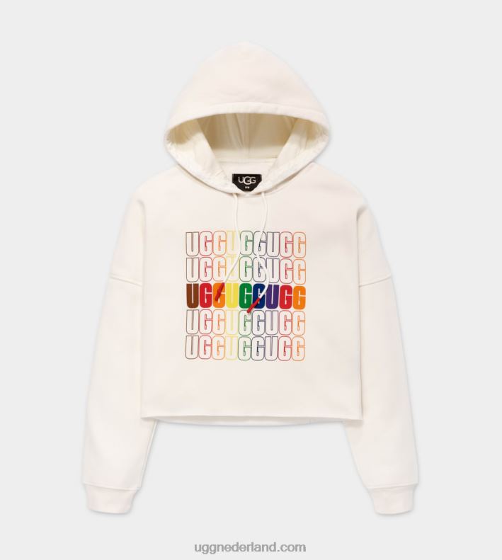 alle geslacht regenboog logo UGG trotse cropped hoodie van keira 686ZP122