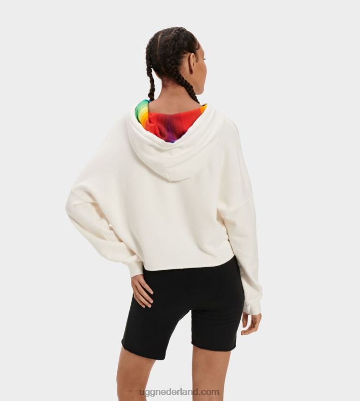 alle geslacht regenboog pailletten UGG Pride Keira cropped hoodie 686ZP125