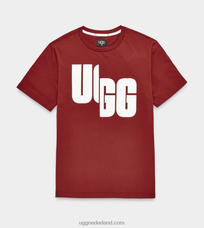 alle geslacht rijk rood UGG oversized logo-T-shirt gehakt 686ZP1401