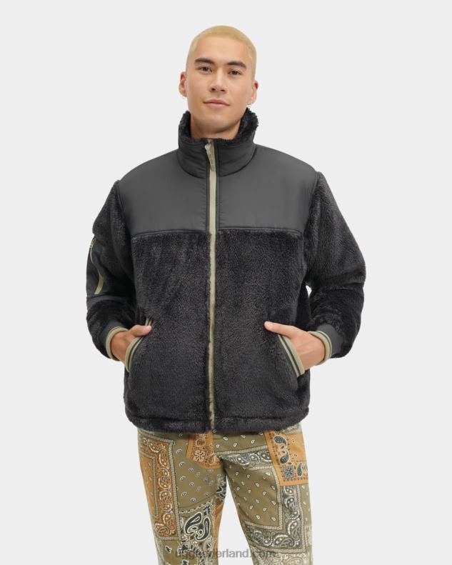 alle geslacht steenkool / tuimelaar UGG landyn sportieve sherpa jas 686ZP289
