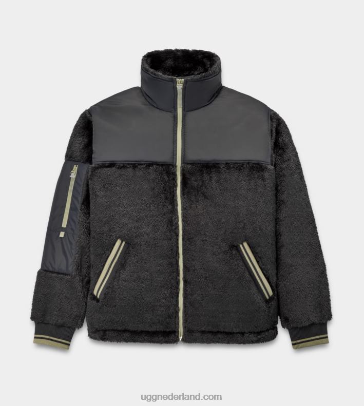 alle geslacht steenkool / tuimelaar UGG landyn sportieve sherpa jas 686ZP289