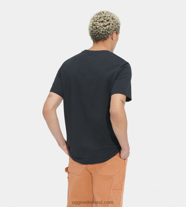 alle geslacht zwart UGG oversized logo-T-shirt gehakt 686ZP2289
