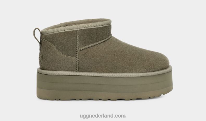alle geslacht mosgroen UGG klassiek ultra mini-platform 686ZP633