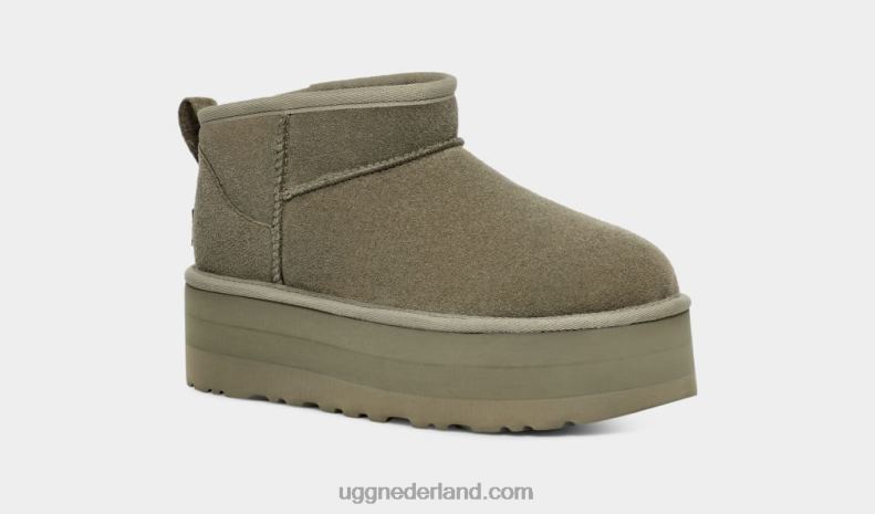 alle geslacht mosgroen UGG klassiek ultra mini-platform 686ZP633
