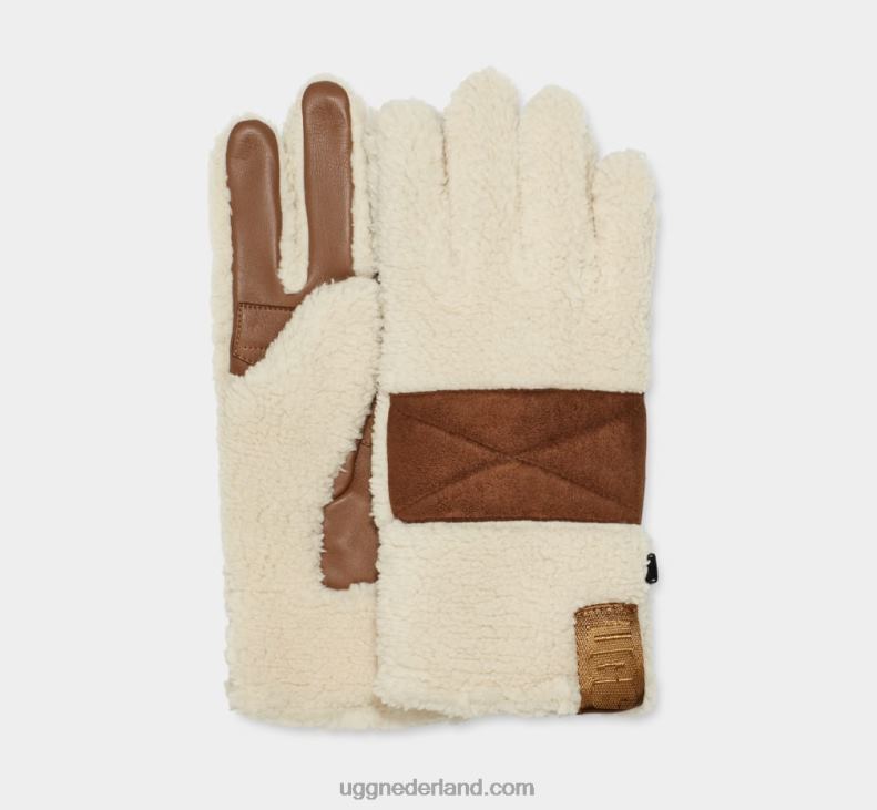 Heren room UGG sherpa handschoen met palm patch 686ZP299