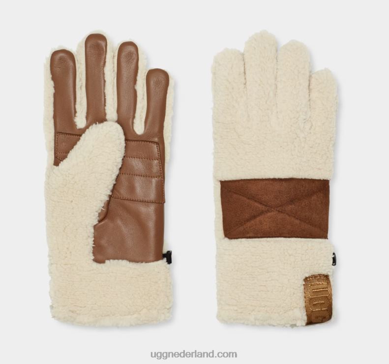Heren room UGG sherpa handschoen met palm patch 686ZP299