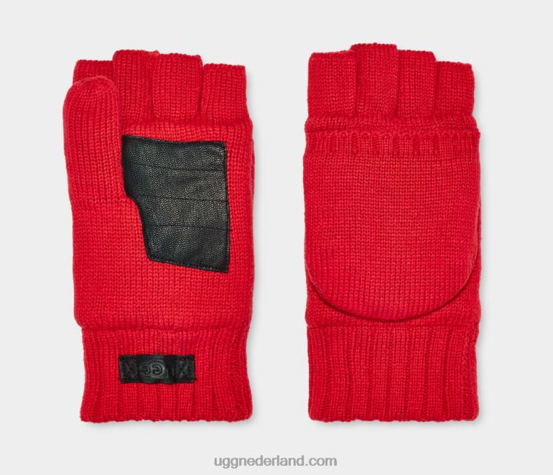 Heren samba rood UGG gebreide flip want 686ZP1923