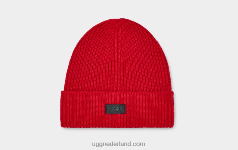 Heren samba rood UGG ribmuts met brede manchetten 686ZP300