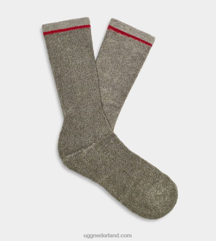 Heren gemarmerde gebrande olijf UGG kyro cosy crew sok 686ZP2292