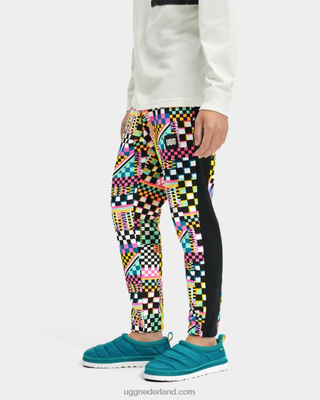 Heren zwarte multi-cheques UGG Malachi joggingbroek geruit 686ZP293