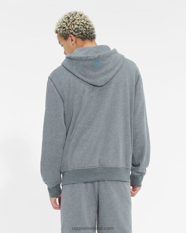 Heren grijs neon gemêleerd UGG charles hoodie gemêleerd 686ZP286