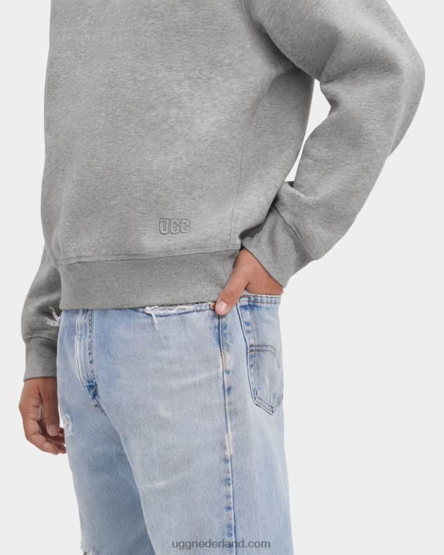 Heren grijze heide UGG bovenste ronde hals 686ZP279