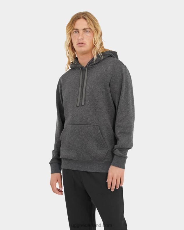 Heren houtskool heide UGG dax-hoodie 686ZP1881