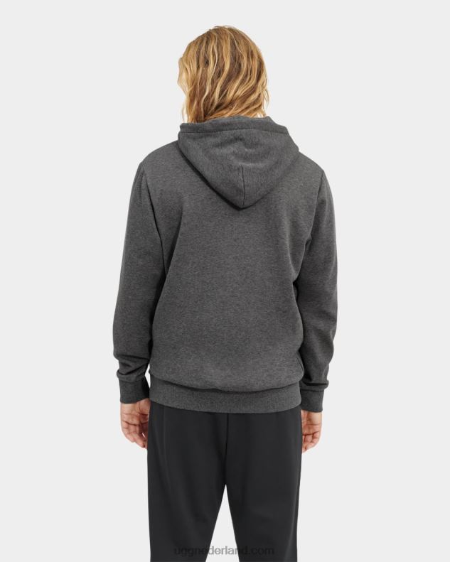 Heren houtskool heide UGG dax-hoodie 686ZP1881