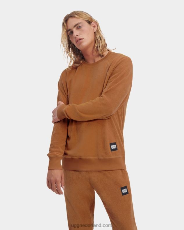 Heren kastanje UGG kamryn ronde hals 686ZP1820