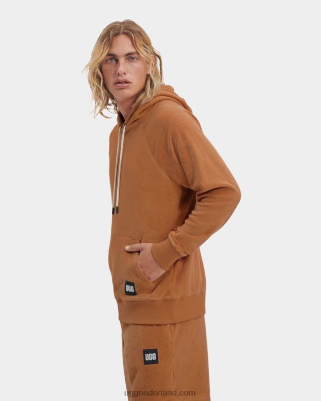 Heren kastanje UGG terras hoodie 686ZP1816