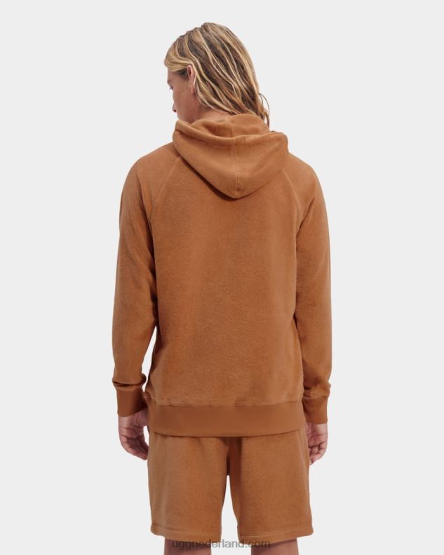 Heren kastanje UGG terras hoodie 686ZP1816