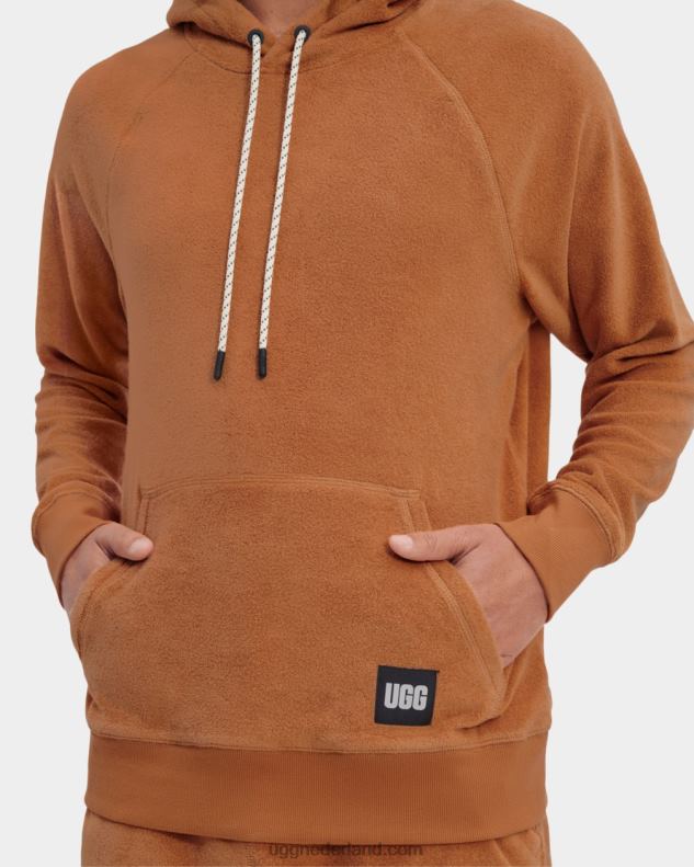 Heren kastanje UGG terras hoodie 686ZP1816