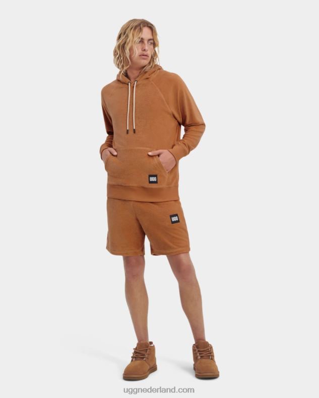 Heren kastanje UGG terras hoodie 686ZP1816
