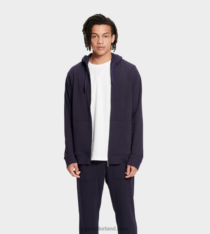 Heren marine UGG Gordon hoodie met rits 686ZP2346