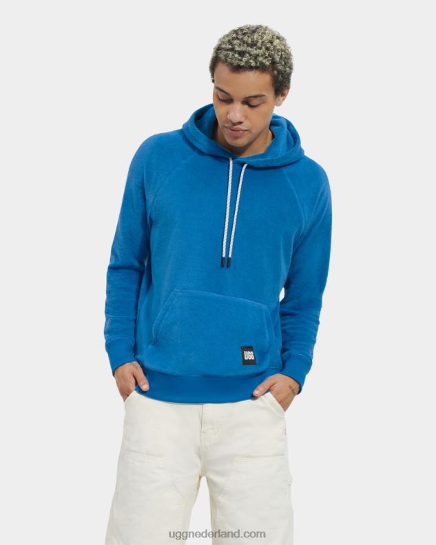 Heren mediterraan blauw UGG terras hoodie 686ZP1817