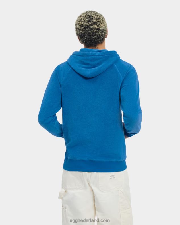 Heren mediterraan blauw UGG terras hoodie 686ZP1817