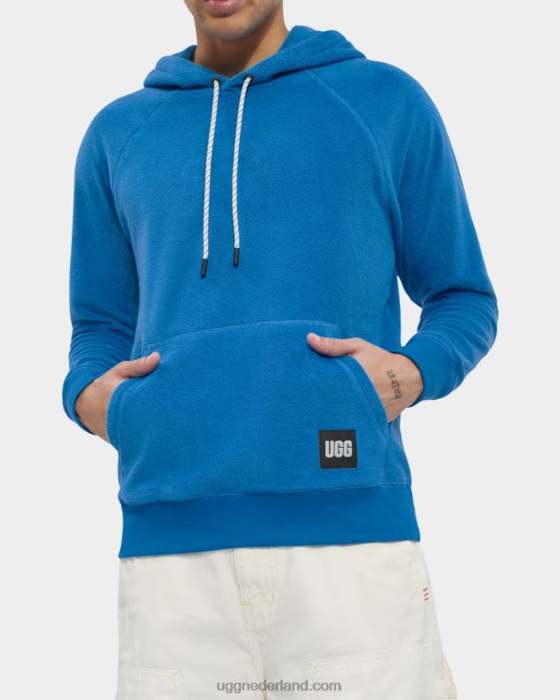Heren mediterraan blauw UGG terras hoodie 686ZP1817