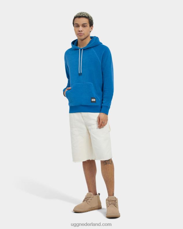 Heren mediterraan blauw UGG terras hoodie 686ZP1817