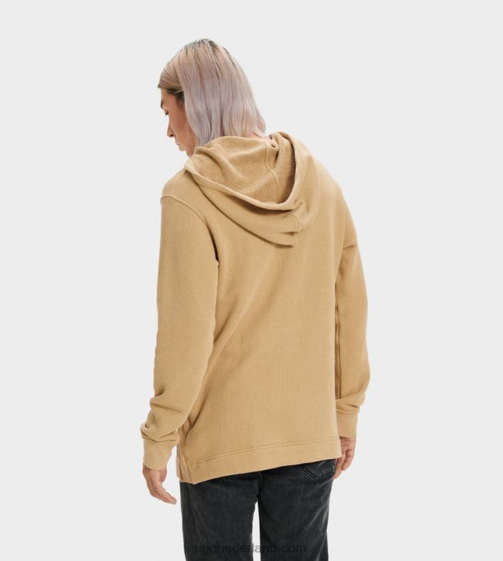 Heren militair zand UGG terrell-pullover met capuchon 686ZP281