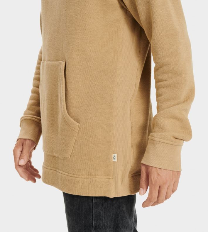 Heren militair zand UGG terrell-pullover met capuchon 686ZP281