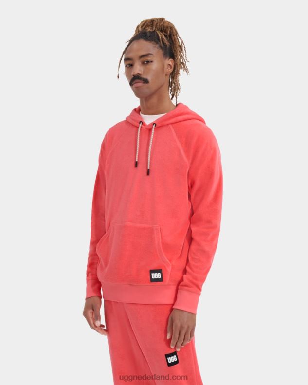 Heren perzik roze UGG terras hoodie 686ZP2208
