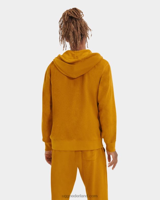 Heren teakhout UGG forster hoodie met volledige rits 686ZP283