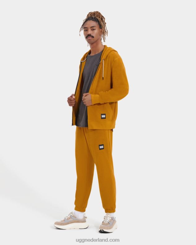 Heren teakhout UGG forster hoodie met volledige rits 686ZP283