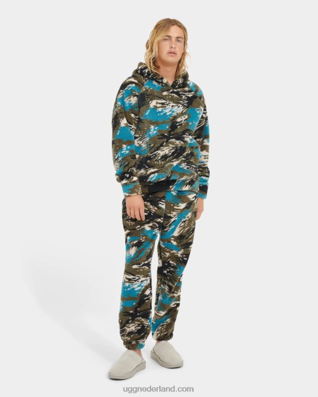 Heren vloedgolf camo UGG dannen sherpa-hoodie 686ZP1915