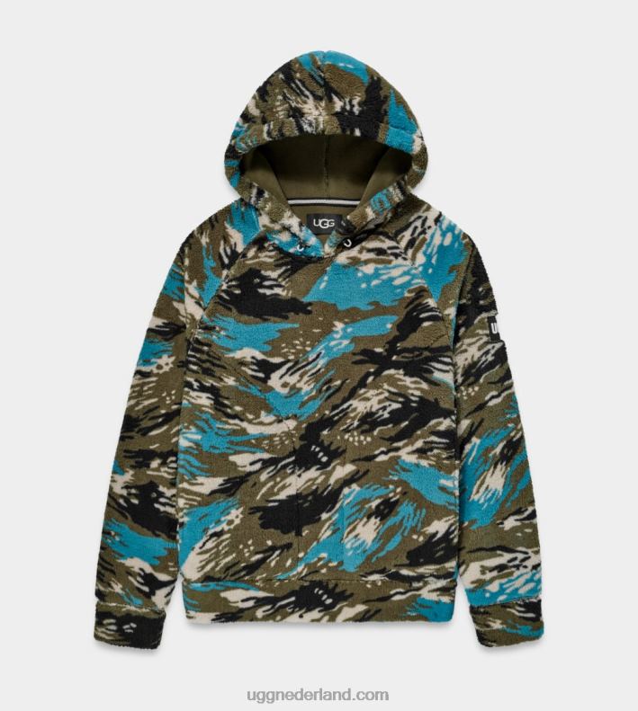 Heren vloedgolf camo UGG dannen sherpa-hoodie 686ZP1915