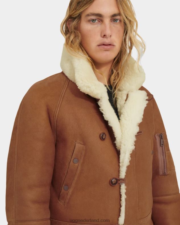 Heren cabine UGG Tyrell schapenvacht jas 686ZP291