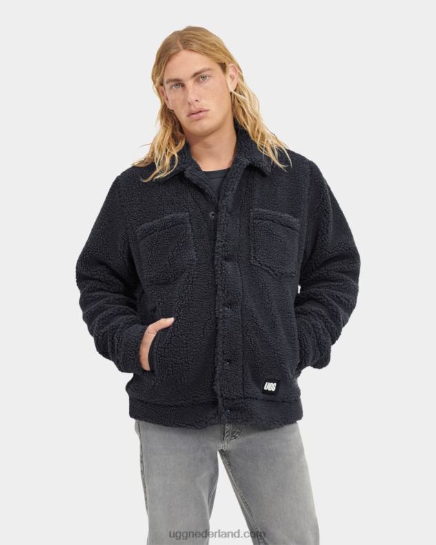 Heren donkere as UGG Janson sherpa truckerjack 686ZP1887