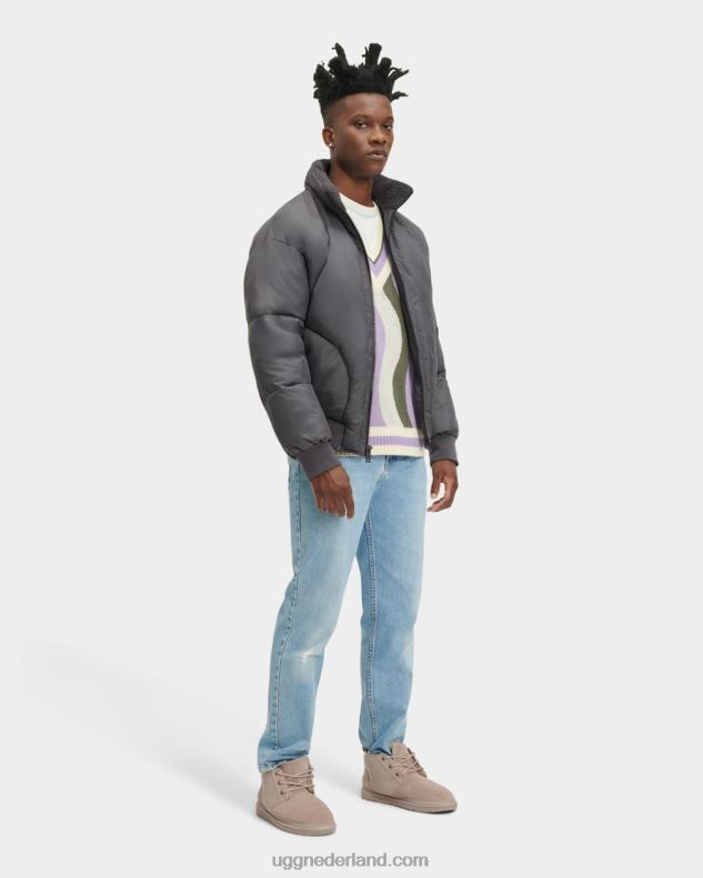 Heren donkere as UGG damion sherpa pufferjack 686ZP1892
