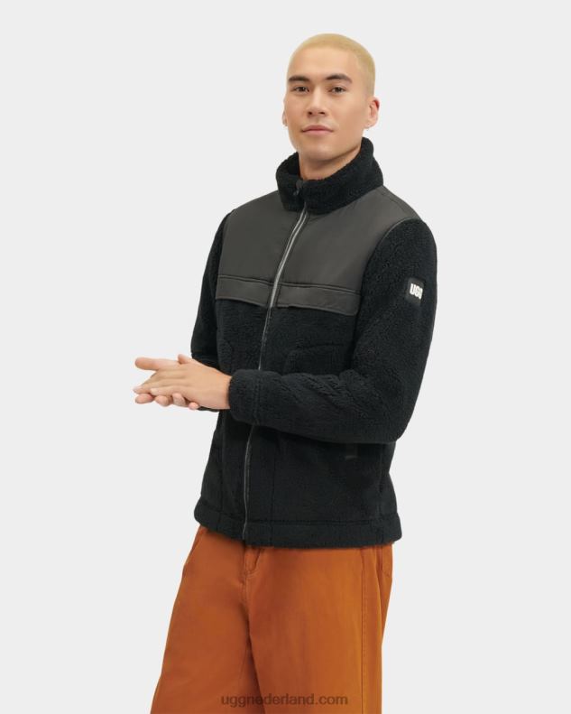 Heren teer UGG seth geblokkeerde sherpa-jas 686ZP1862